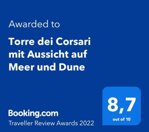 Torre dei Corsari mit Aussicht auf Meer und Dune