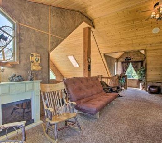 Spacious Fish Haven Cabin with Game Room and Deck!