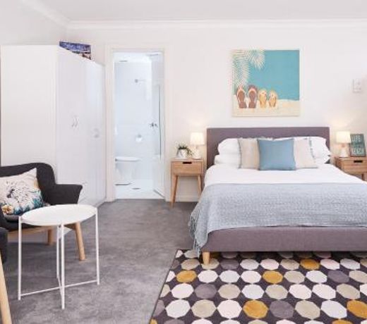 Stylish Manly Studio With BBQ Terrace and Parking
