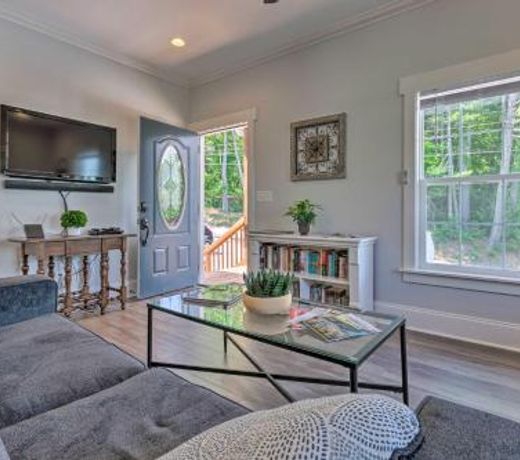 Airy Apartment with Deck - Walk to Main Street!
