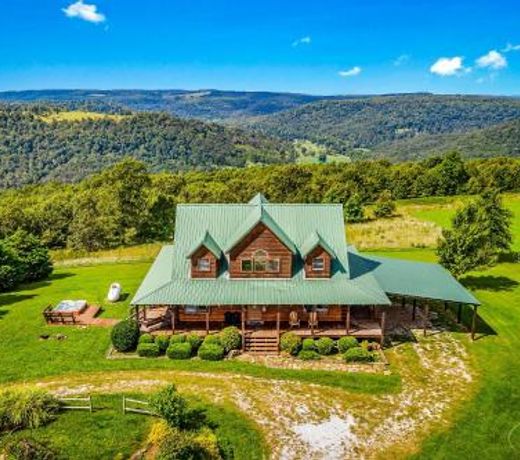 Lodge at OZK Ranch- Incredible mountaintop cabin with hot tub and views