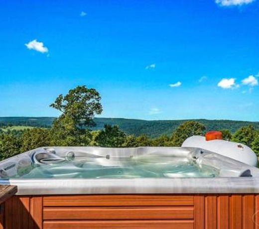 Lodge at OZK Ranch- Incredible mountaintop cabin with hot tub and views