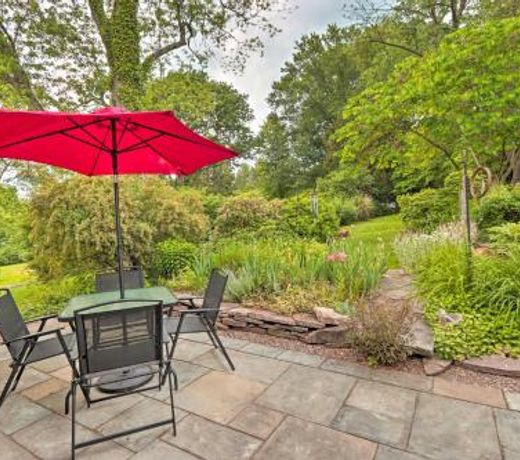 Charming Abode with Patio Walk to Town and River
