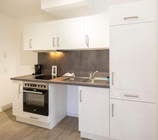 City Apartment Kuche,Bad im Zentrum Ravensburgs A02