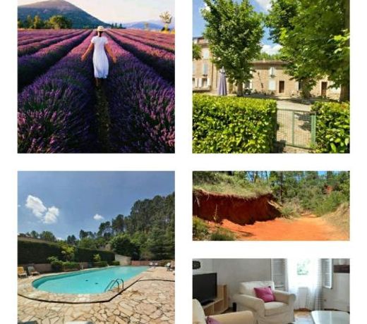 superbe appartement en residence avec piscine dans le Luberon au pied du colorado provencal