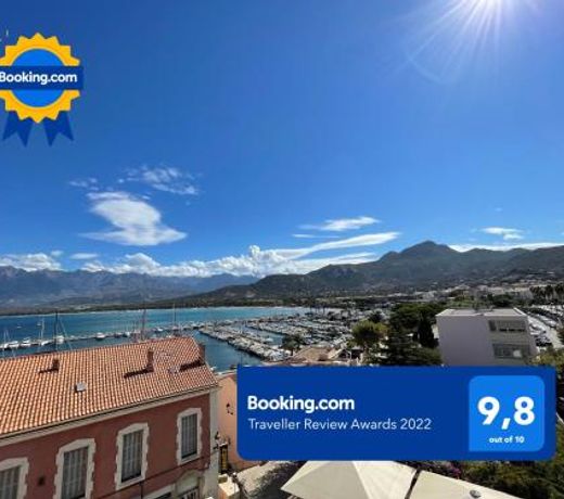 Calvi T2 climatise, wifi, centre-ville, Ã  proximite plage, commerces, taxi & gare, vue plage & montagne