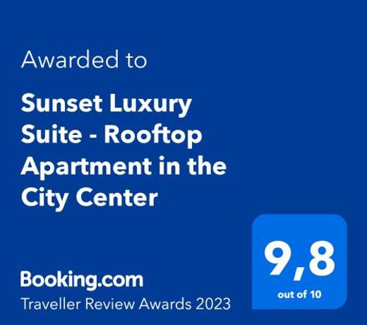 Sunset Luxury Suite - Rooftop Apartment in the City Center