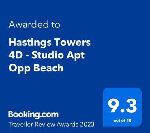 Hastings Towers 4D - Studio Apt Opp Beach
