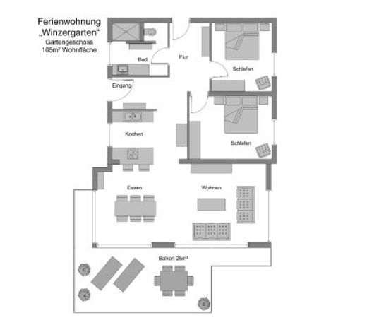 REBHAUS Ferienwohnung Winzergarten