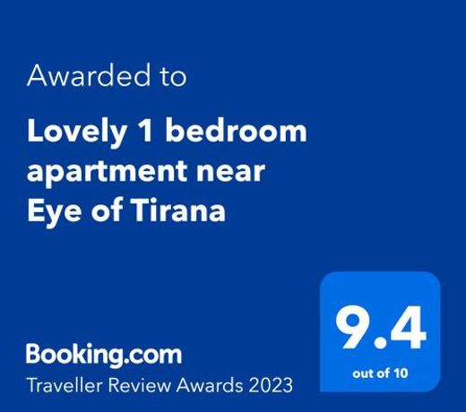 Lovely 1 bedroom apartment near Eye of Tirana