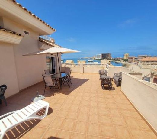 2 bedrooms appartement at San Javier 50 m away from the beach with sea view shared pool and furnished terrace