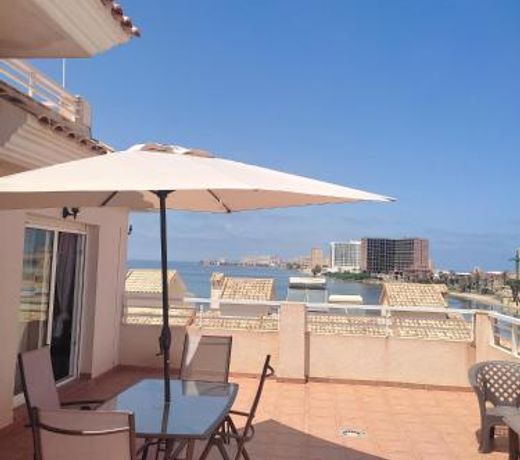 2 bedrooms appartement at San Javier 50 m away from the beach with sea view shared pool and furnished terrace
