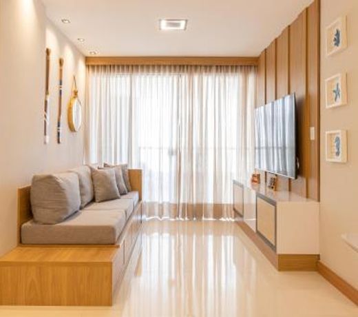 Kalug - VISTA MAR, dois quartos CASAL, suíte com SMART TV, academia e WI-FI 350mbps na Praia dos Milionários