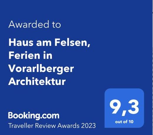 Haus am Felsen, Ferien in Vorarlberger Architektur