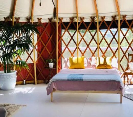 Byron Bay Hinterland Eco-Retreat Terracota Yurt