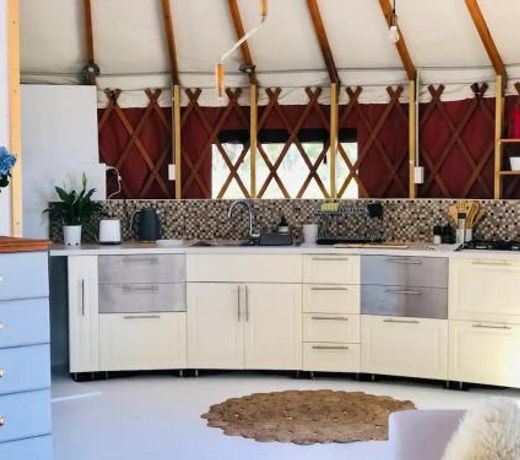 Byron Bay Hinterland Eco-Retreat Terracota Yurt