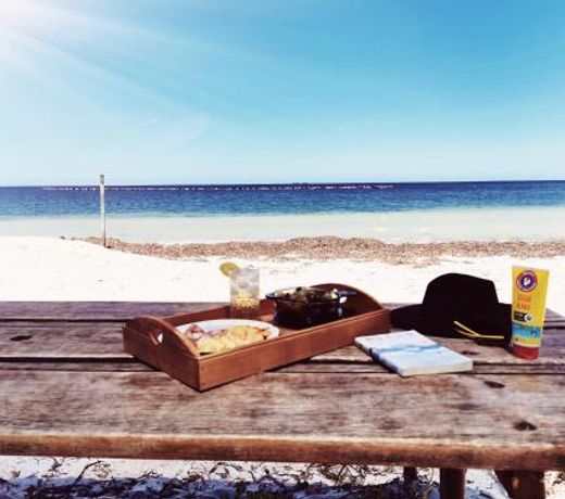 On the beach-Lucky Bay