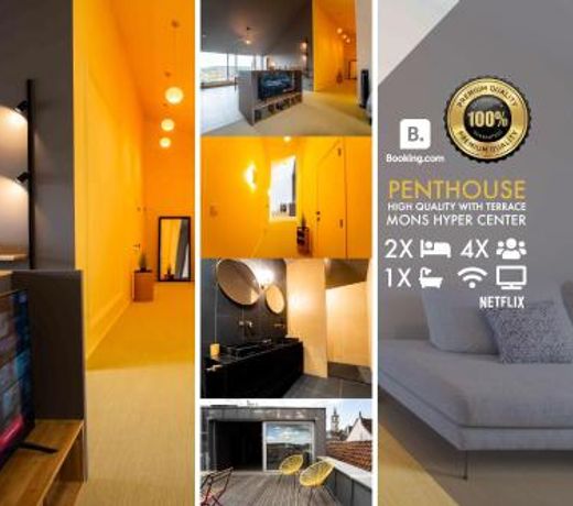 Luxury Penthouse & Terrace - Mons City Center