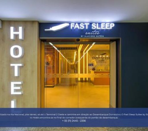 Fast Sleep Suites by Slaviero Hoteis - Hotel dentro do Aeroporto de Guarulhos - Terminal 2 - desembarque oeste