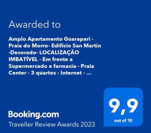 Amplo Apartamento Guarapari - Praia do Morro- EdifÃ­cio San Martin -Decorado- LOCALIZAÃÃO IMBATÃVEL - Em frente a Supermercado e farmacia - Praia Center - 3 quartos - Internet - Vaga de estacionamento- Check-in ate 17h