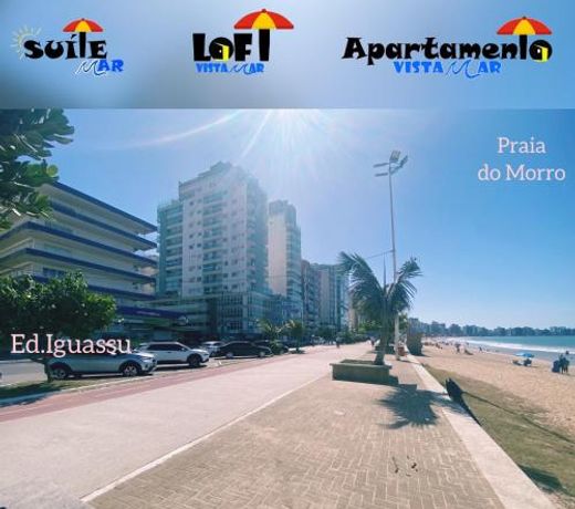 Apartamento Vista Mar - 2 quartos - Praia do Morro - prédio frente Mar - elevador - atravessou a avenida, já está na praia - com garagem - internet