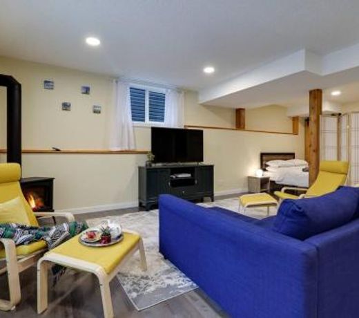 Adorable private suite with indoor fire place