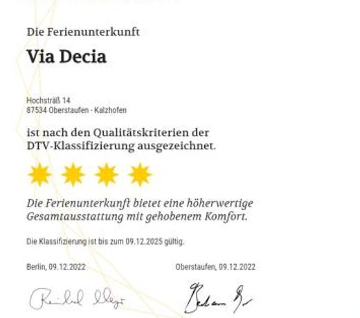FeWo Via Decia, Oberstaufen/Kalzhofen