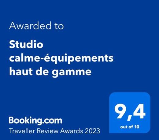 Studio calme-equipements haut de gamme