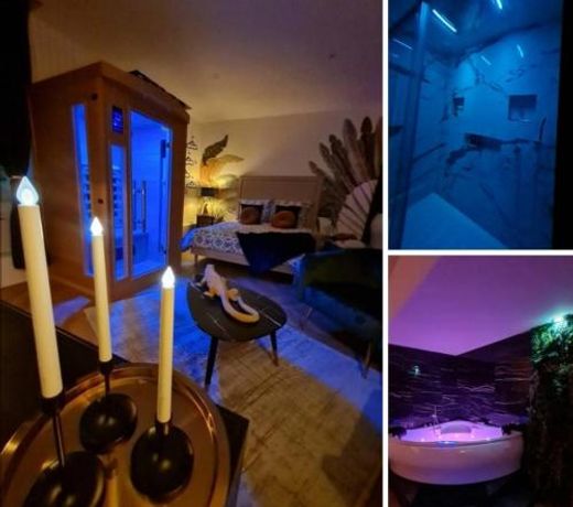 Escapade MÃ¢connaise Spa-Sauna-Ciel de pluie tropicale-Champagne