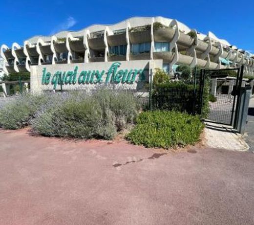 Studio vue port, belle terrasse, piscine