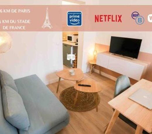 Appart' Hôtel Pink Cosy 5min RER Proche Paris