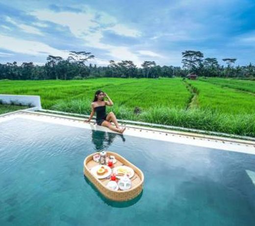 2 BR Villa with open view of rice paddies & sunset
