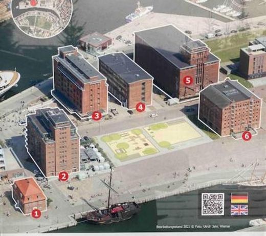 Meerblick, Balkon und private Sauna im historischen Getreidespeicher