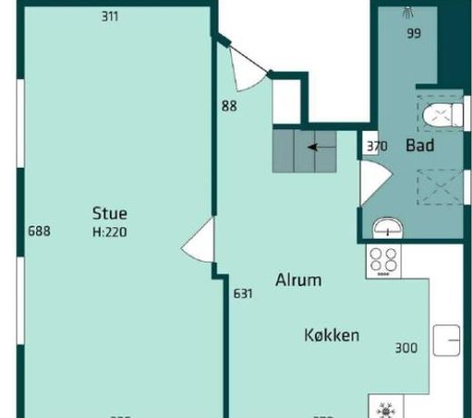 One Bedroom Apartment In Aarhus, Ole Rmers Gade 104