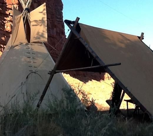 BLACK FEATHER TIPI AND BREAKFAST