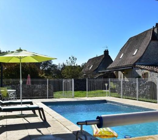 Authentic holiday home with private swimming pool and stunning view in France