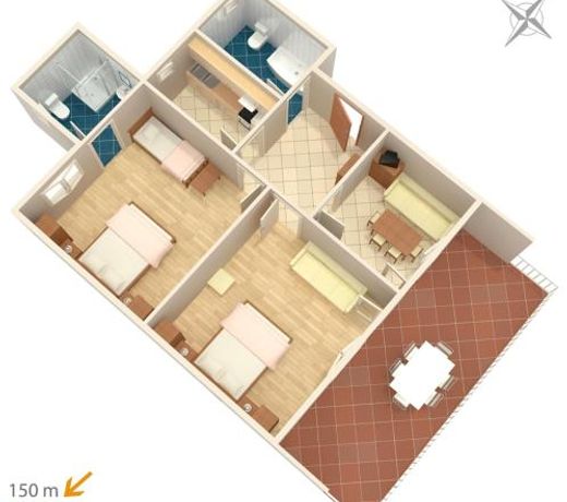 Apartment Podaca 2576a