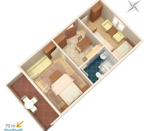 Apartment Podaca 2621a
