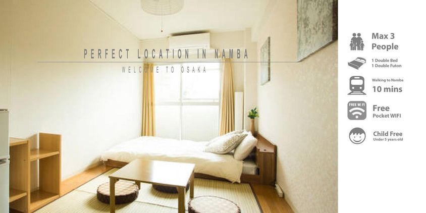 Promo [50% Off] Si Bedroom Apartment Minamihorie Japan | Hotel 540 Reviews