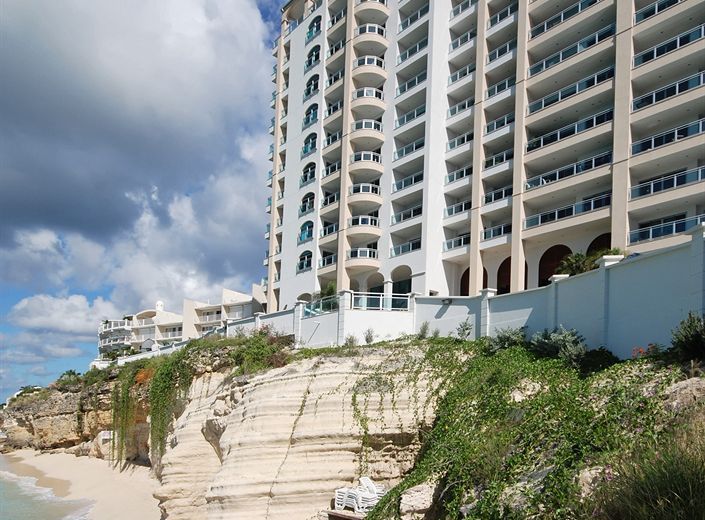 The Cliff at Cupecoy Beach