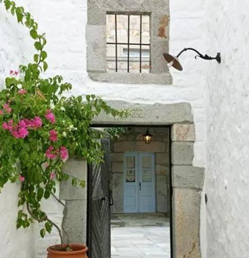 House with 4 bedrooms in Patmos with wonderful sea view terrace and WiFi 1 km from the beach