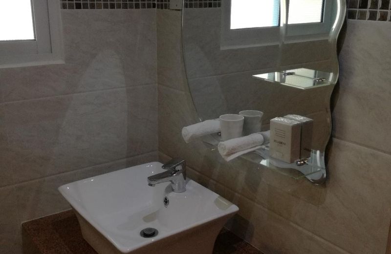 Room for two people with queen bed  and balcony