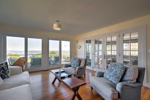 Luxe East Quogue Waterfront Home with Sandy Beach!