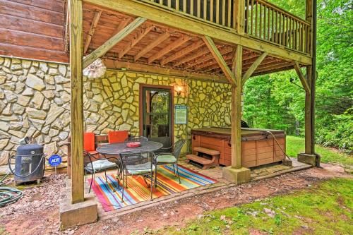 Bryson City Cabin with Private Hot Tub and Pool Table!