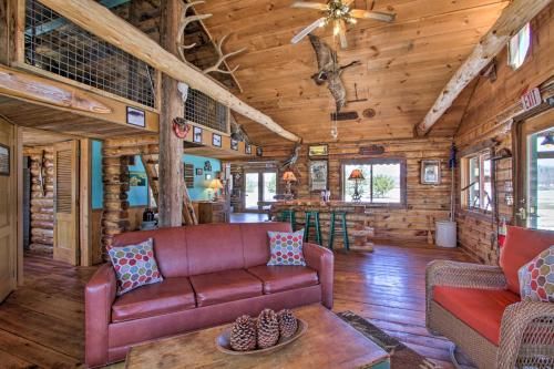Cabin with Private Island Less Than 6 Miles to Sand Valley!