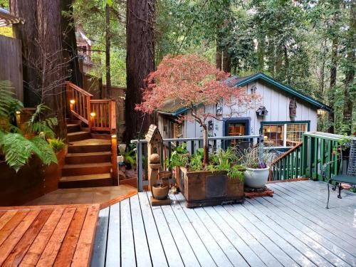 Guerneville Cottage! Redwoods! Hot Tub! Fire Table! Fast WiFi!! Serenity Defined!