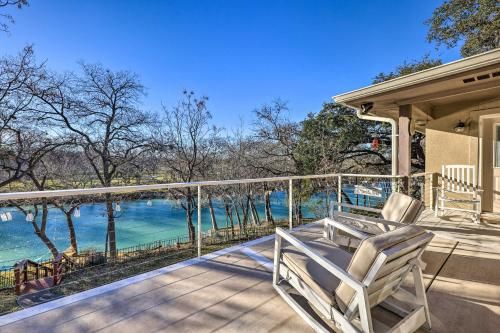 Pet-Friendly Riverfront Retreat Deck and Views