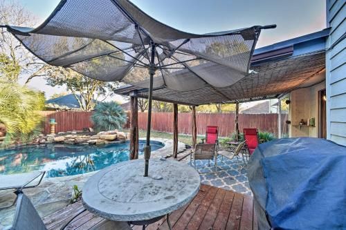 Peaceful San Antonio Oasis with Private Pool and Grill!