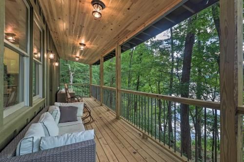 Rustic-Chic Riverfront Home with Dock, Deck and Canoes!