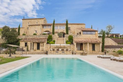 Saint-Privat-des-Vieux Villa Sleeps 19 Pool Air Con